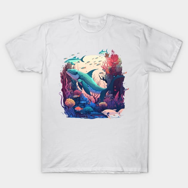 Marine Life T-Shirt by Billy23-Shop